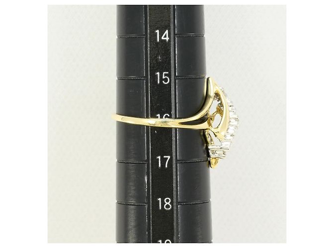 Autre Marque 10K Goldring mit Diamant Golden - Ansicht 7