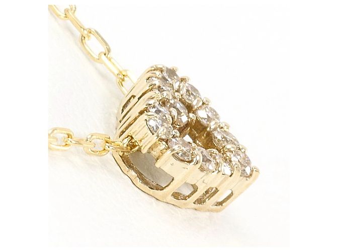 Autre Marque Collana in oro giallo 10K con pendente in diamante D'oro - vista 2