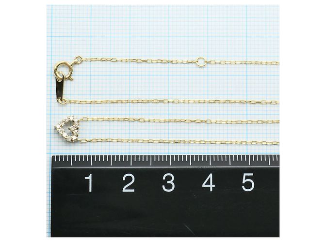 Autre Marque Collana in oro giallo 10K con pendente in diamante D'oro - vista 4