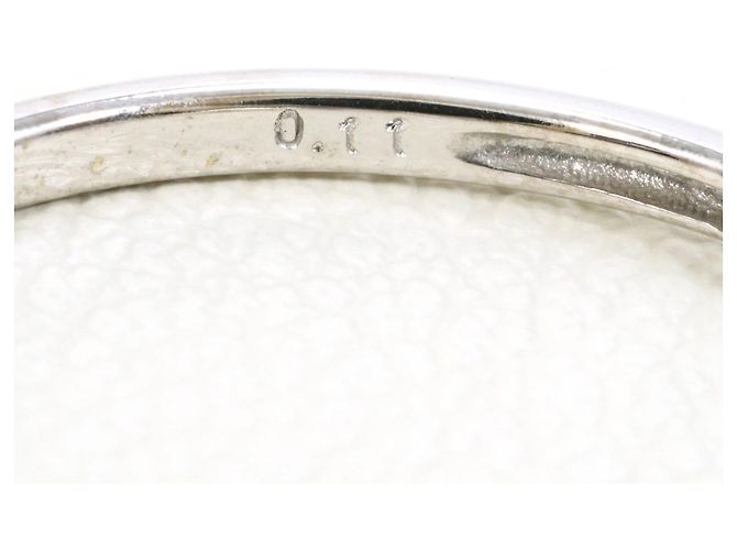 Autre Marque 10K Weißgold-Ring mit Diamant Golden - Ansicht 5