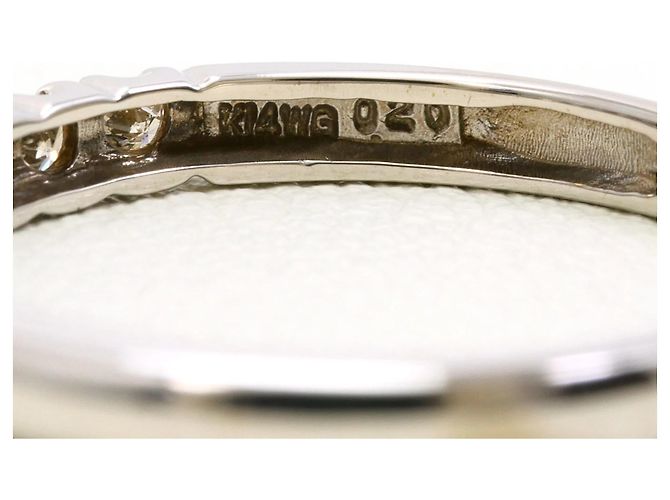 Autre Marque 14K Weißgold-Ring mit Diamant Golden - Ansicht 4