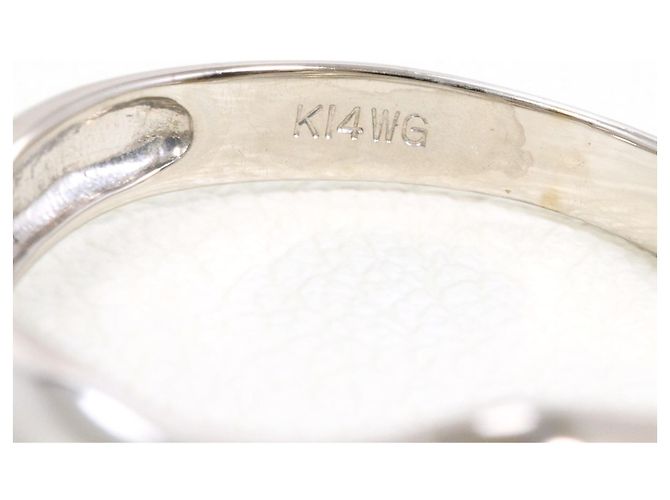 Autre Marque 14K Weißgold Ringband Golden - Ansicht 4