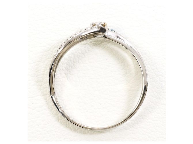 Autre Marque 10K Weißgold Diamantring Golden - Ansicht 2