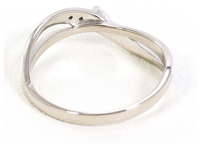 Autre Marque 10K Weißgold Diamantring Golden - Ansicht 3