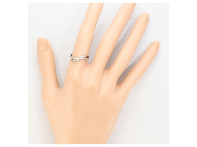Autre Marque 10K Weißgold Diamantring Golden - Ansicht 5