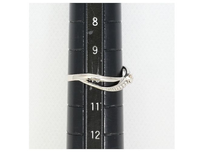 Autre Marque 10K Weißgold Diamantring Golden - Ansicht 6