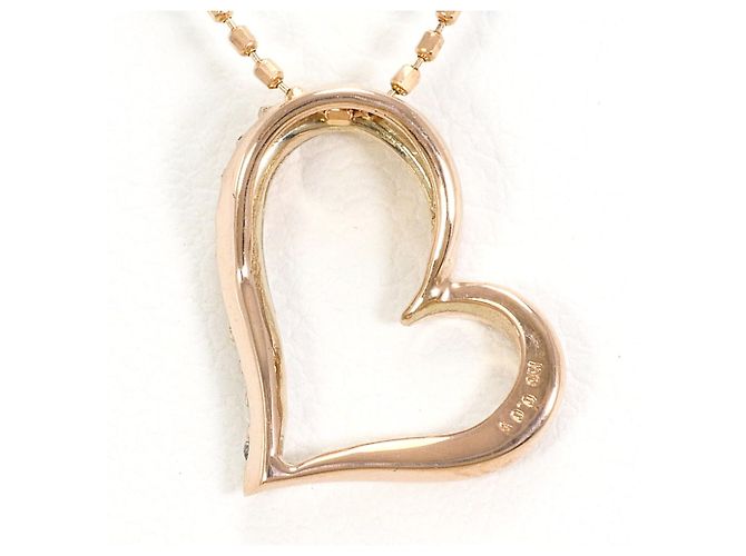Autre Marque Collana in oro rosa 10K con diamante D'oro - vista 3