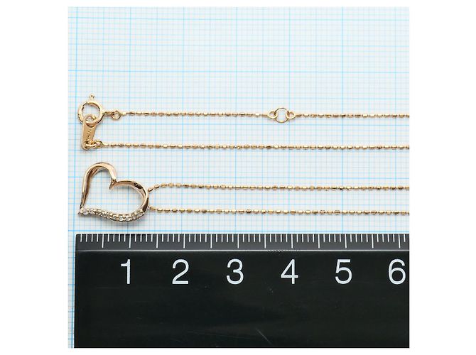 Autre Marque Collana in oro rosa 10K con diamante D'oro - vista 4