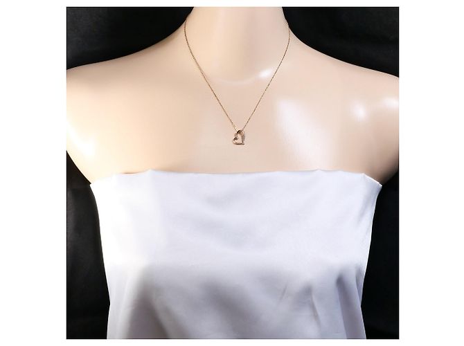 Autre Marque Collana in oro rosa 10K con diamante D'oro - vista 5