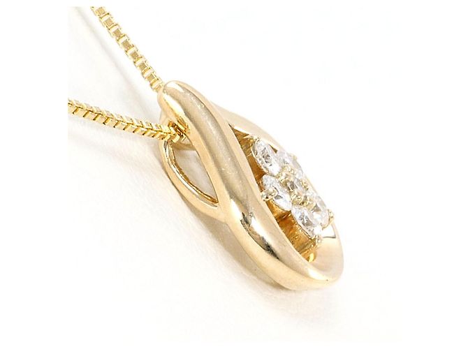 Autre Marque Collana in oro giallo 10K con diamante D'oro - vista 2