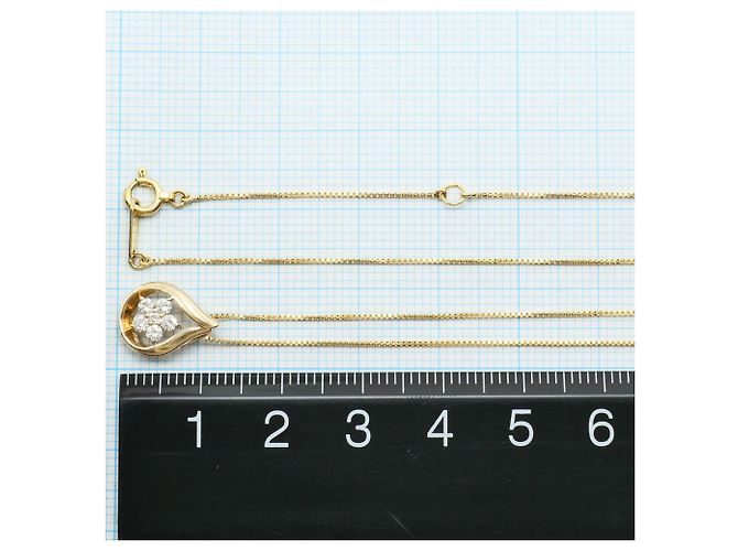 Autre Marque Collana in oro giallo 10K con diamante D'oro - vista 4