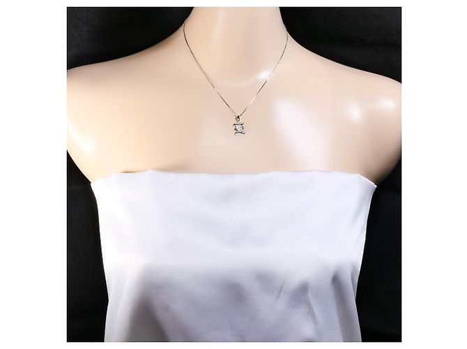 Autre Marque 14K Weißgoldkette mit Diamant Golden - Ansicht 5