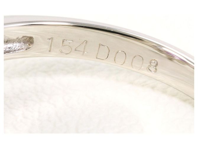 Autre Marque Platinring mit Sternsaphir und Diamanten - Ansicht 7