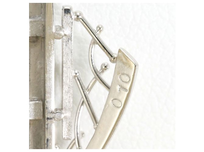 Autre Marque Platinhalskette mit Diamantanhänger - Ansicht 4