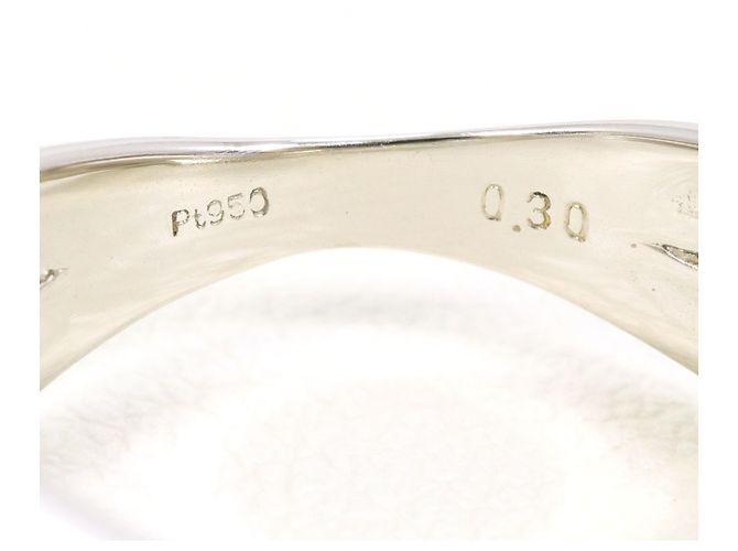 Autre Marque PT950 Platinring mit Diamant - Ansicht 4