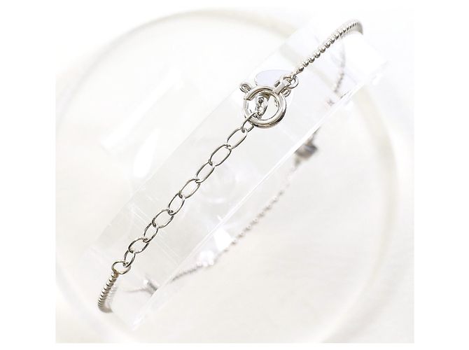 Autre Marque Bracciale con charm in platino PT850 con diamante - vista 2