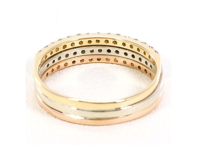 Autre Marque 14K Gold Diamantring Golden - Ansicht 3