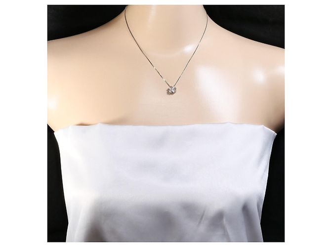 Autre Marque Colar de ouro branco 14K com pedra da lua Dourado - vista 6