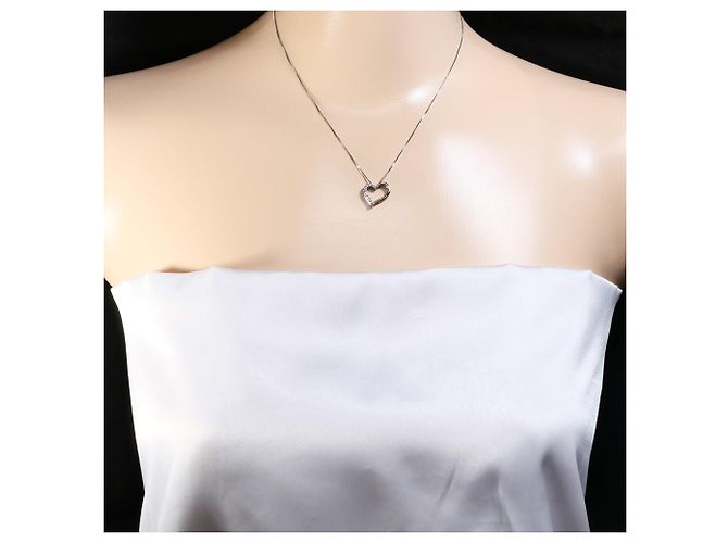 Autre Marque 14K Weißgoldkette mit rosa Saphir Pink Golden - Ansicht 5