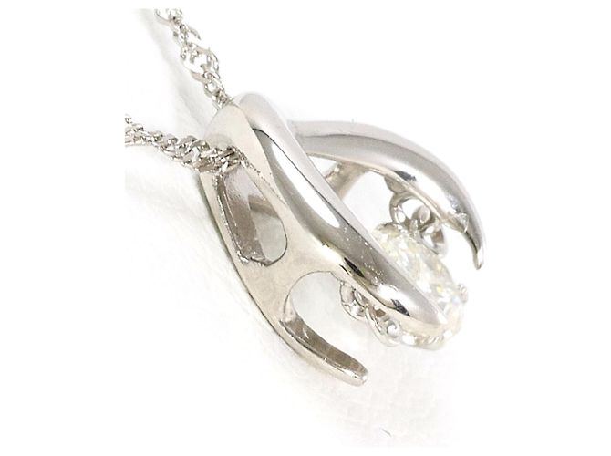 Autre Marque PT900 Platin-Halskette mit Diamant - Ansicht 2