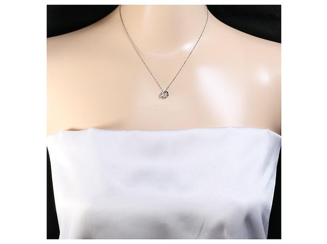Autre Marque PT900 Platin-Halskette mit Diamant - Ansicht 5