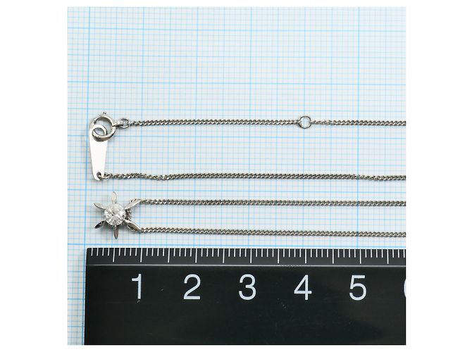 Autre Marque PT850 Platin-Halskette mit Diamant - Ansicht 4