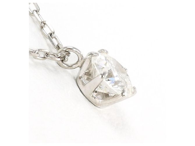 Autre Marque Platin-Halskette mit Diamant - Ansicht 2