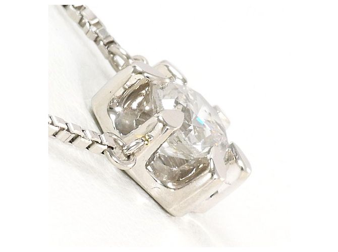 Autre Marque PT850 Platin-Halskette mit Diamant - Ansicht 2
