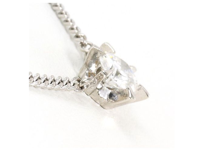 Autre Marque PT850 Platin-Halskette mit Diamant - Ansicht 2