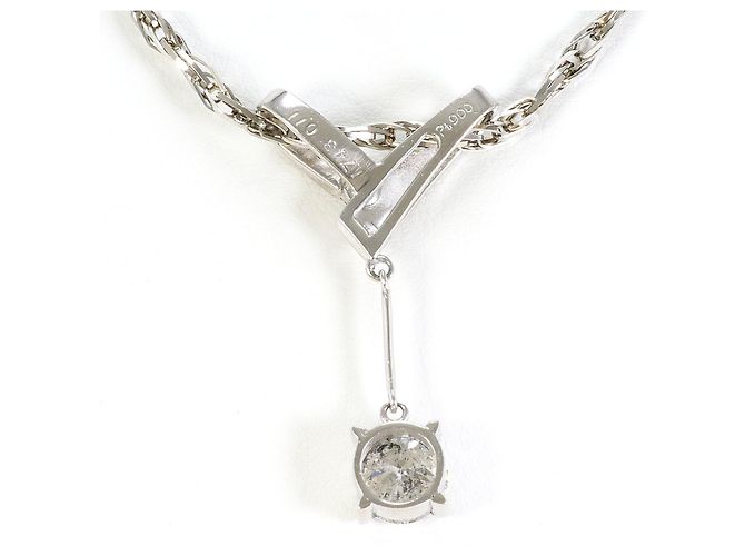 Autre Marque Collana in platino con diamanti - vista 3