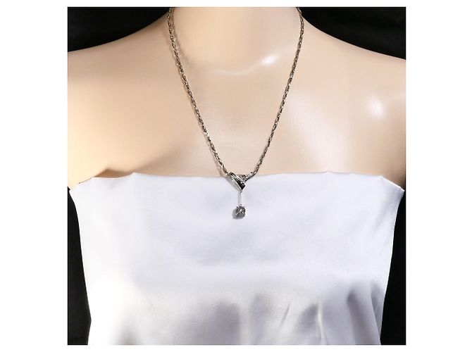 Autre Marque Collana in platino con diamanti - vista 6