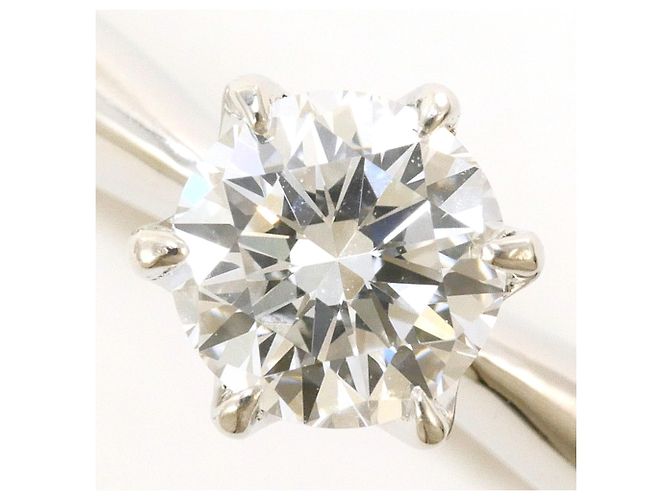 Autre Marque PT1000 Platinring mit Diamant - Ansicht 2