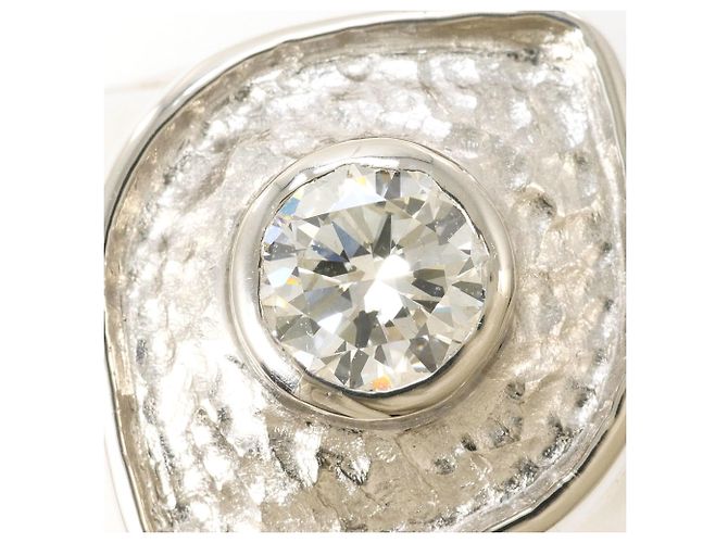 Autre Marque PT900 Platinring mit Diamant - Ansicht 2