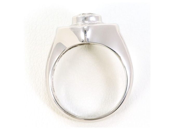 Autre Marque PT900 Platinring mit Diamant - Ansicht 3