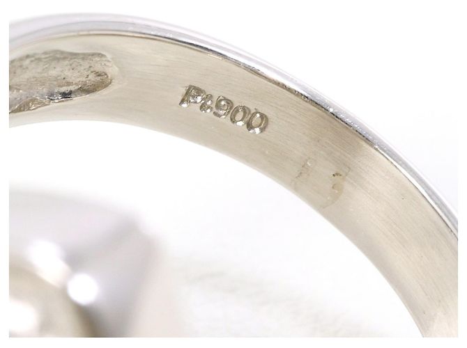 Autre Marque PT900 Platinring mit Diamant - Ansicht 5