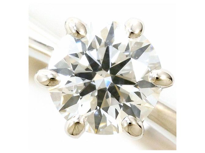 Autre Marque Anello a fascia in platino PT900 con diamante - vista 2
