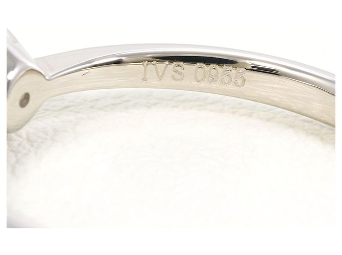 Autre Marque Anello a fascia in platino PT900 con diamante - vista 5