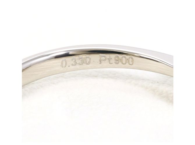 Autre Marque Anello a fascia in platino PT900 con diamante - vista 6