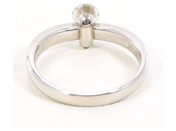 Autre Marque PT900 Platinring mit Diamant - Ansicht 4