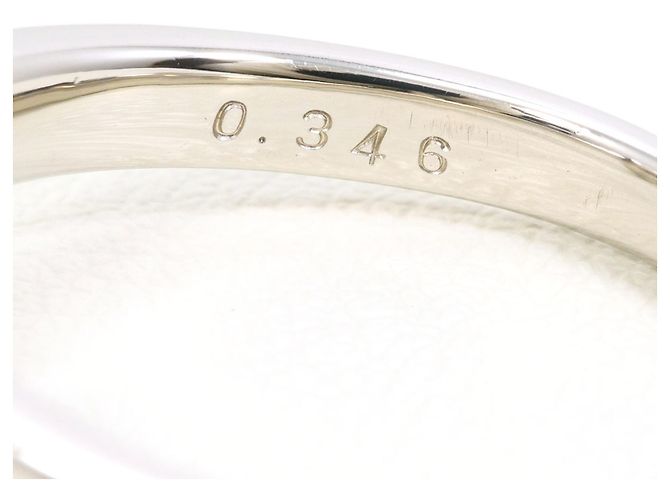 Autre Marque PT900 Platinring mit Diamant - Ansicht 6