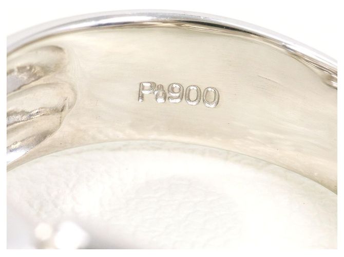 Autre Marque Anello a fascia in platino con diamante - vista 5