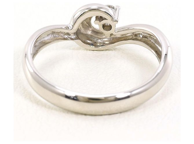 Autre Marque PT900 Platinring mit Diamant - Ansicht 3