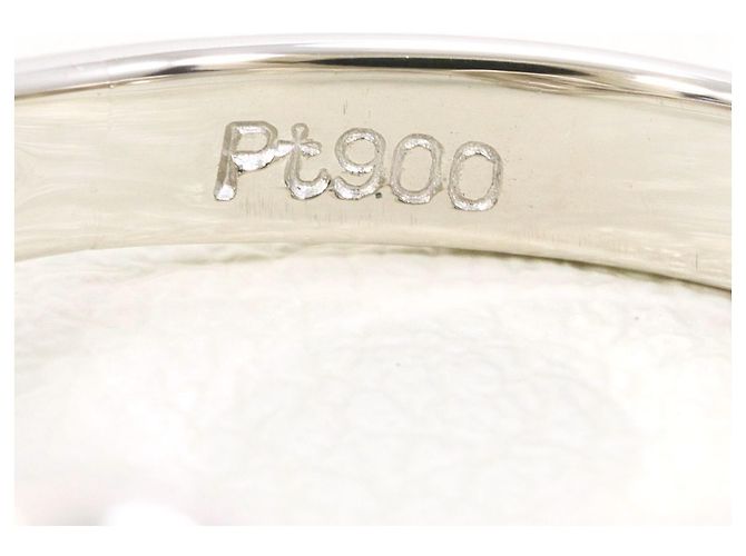 Autre Marque PT900 Platinring mit Diamant - Ansicht 4