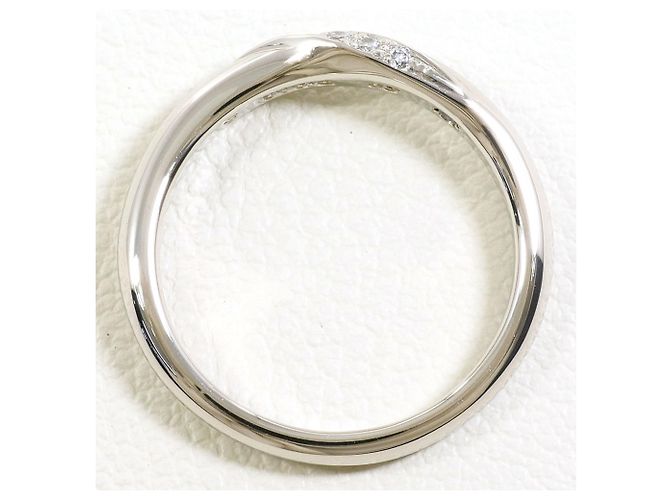 Autre Marque Platinring mit Diamant und Saphir - Ansicht 2