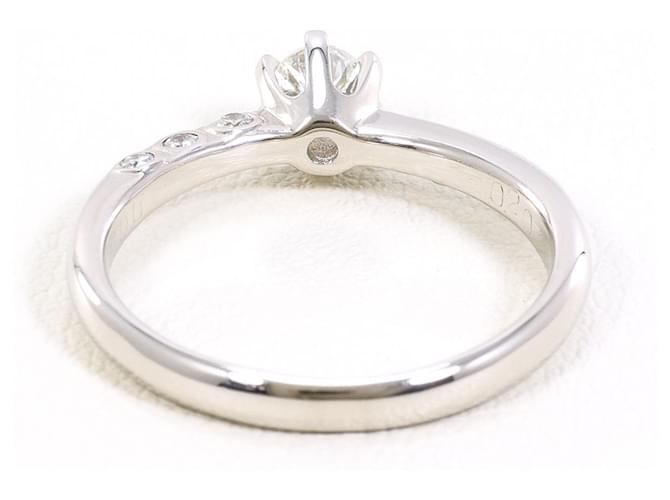 Autre Marque Platinring mit Diamant - Ansicht 4