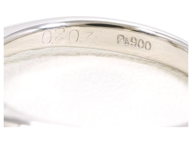 Autre Marque Platinring mit Diamant - Ansicht 5