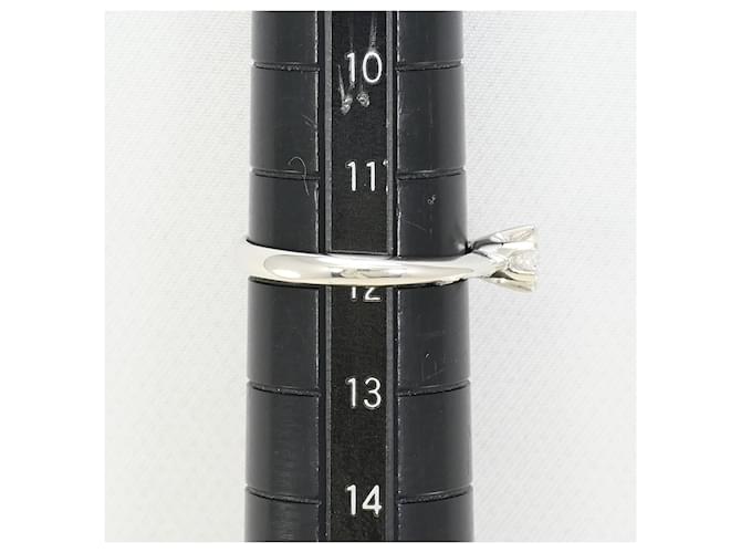 Autre Marque Platinring mit Diamant - Ansicht 8