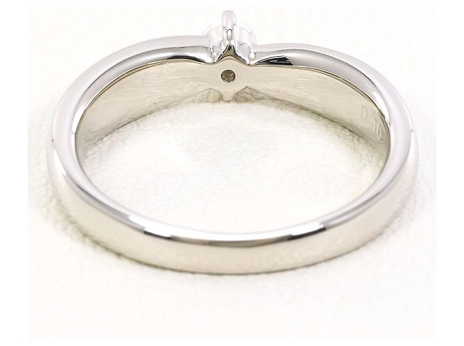 Autre Marque PT900 Platinring mit Diamant - Ansicht 3