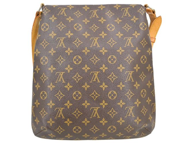 Borsa Musette Salsa Louis Vuitton in Canvas Monogram GM Marrone - vista 2