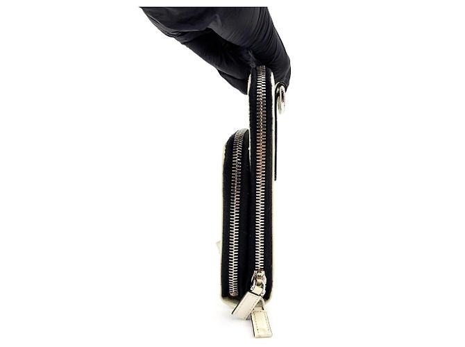 Custodia per smartphone Prada in pelle Saffiano Bianco - vista 4